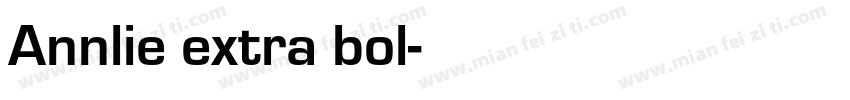 Annlie extra bol字体转换